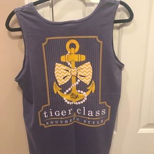 Comfort Colors Tops Purple Lsu Tank Poshmark